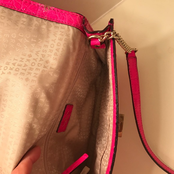 Kate Spade hot pink long strap clutch! - Picture 5 of 5